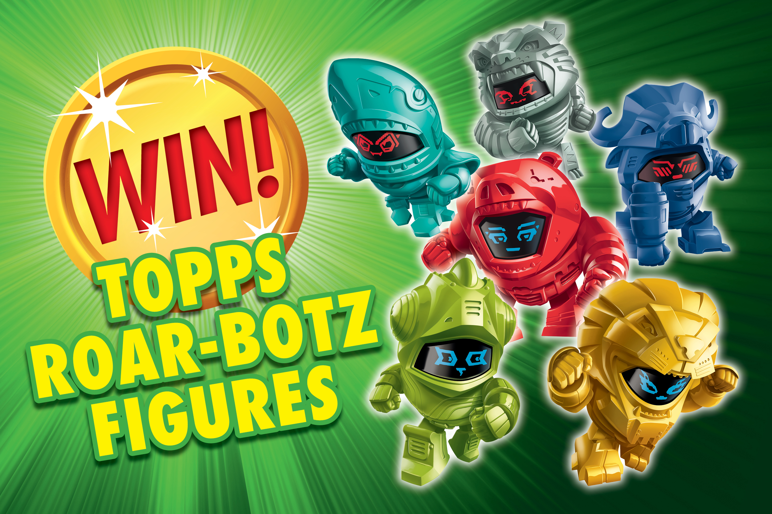 TOXIC #381: WIN! Topps Roar-Botz Figures